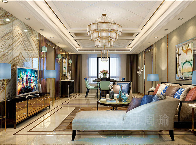 肏欧美骚屄世纪江尚三室两厅168平装修设计效果欣赏